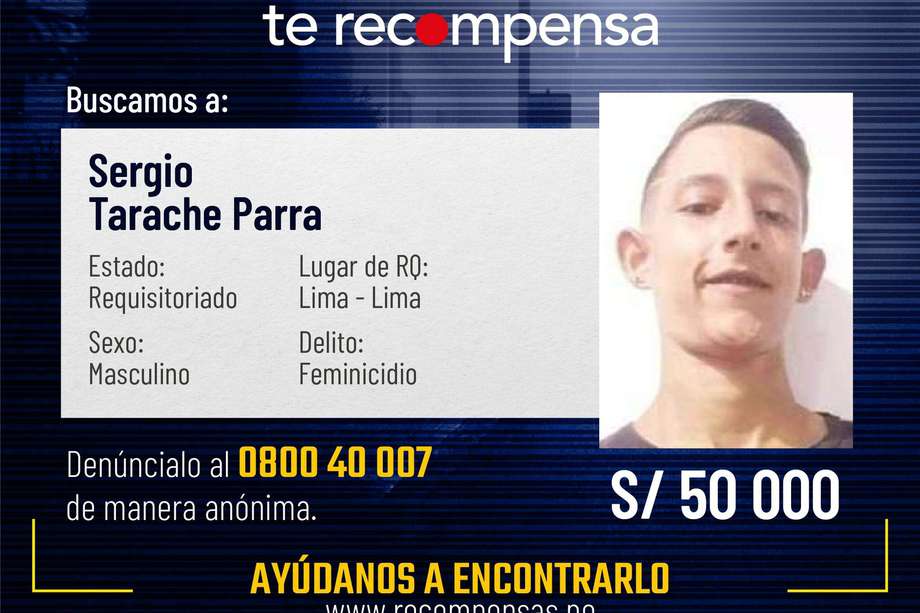 Sergio Tarache Parra es acusado del feminicidio de su expareja, Katherine Gómez, en Lima, Perú.