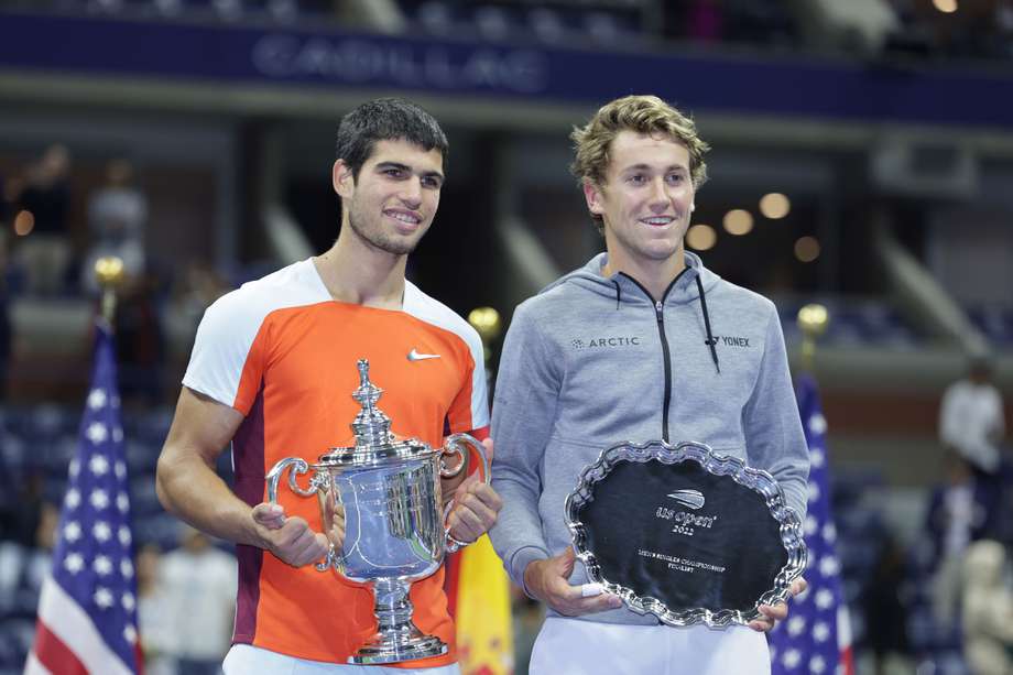 Carlos Alcaraz y Casper Ruud, nuevos número uno y dos del mundo, respectivamente, tras la final del US Open.