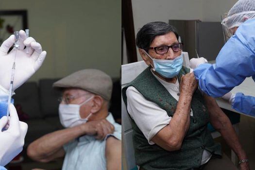 Ya van 10 adultos mayores vacunados en Bogotá.