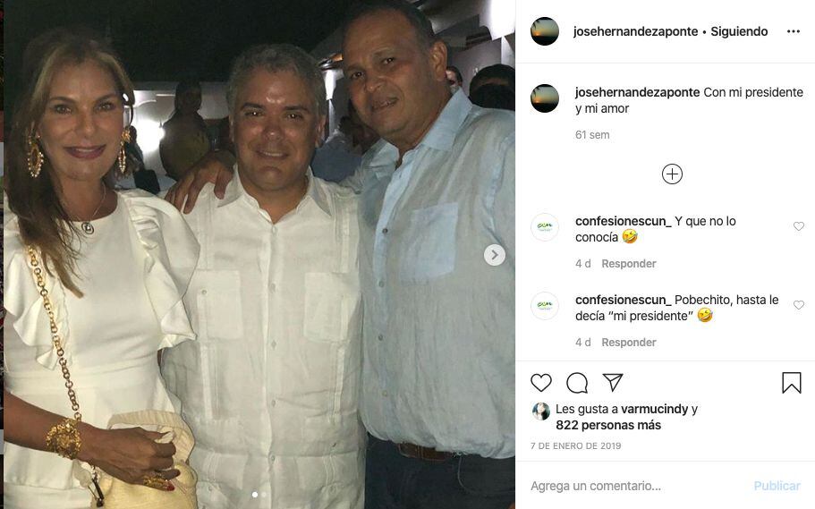 El 6 de enero de 2019, el “Ñeñe” Hernández recibió en Valledupar al presidente Iván Duque para celebrar el cumpleaños de la capital del Cesar.
