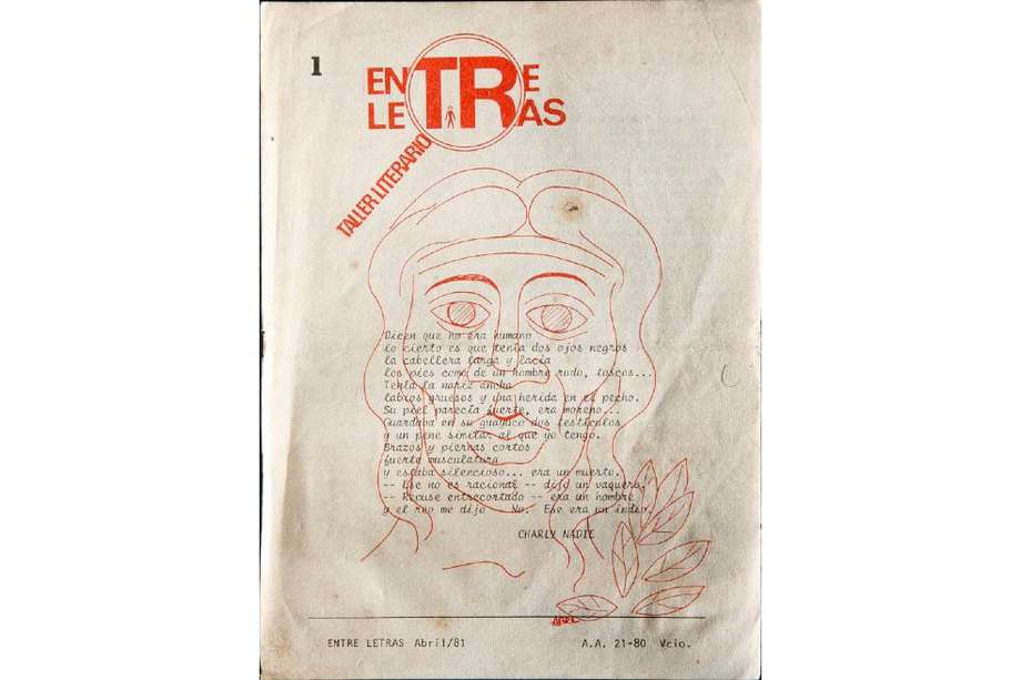 Primera edición de la revista Entreletras, en abril de 1981. Las páginas de este número fueron mecanografiadas.
