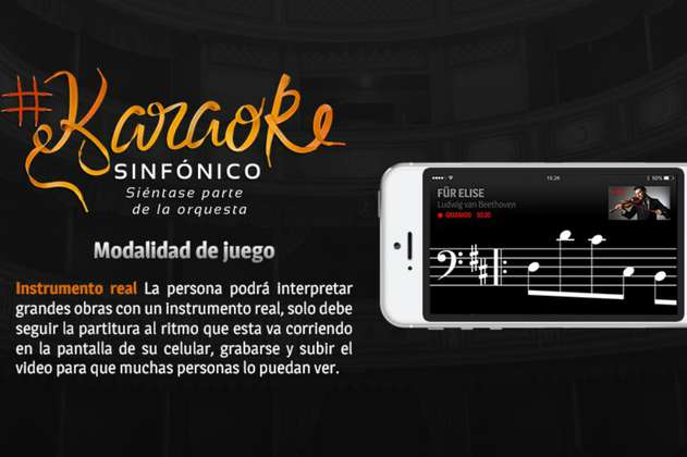 La Filarmónica Joven de Colombia desarrolló la aplicación “Karaoke Sinfónico”