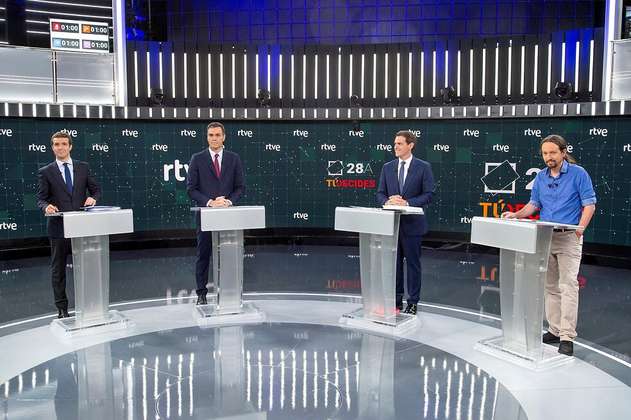 Los puntos clave del primer debate de cara a las elecciones generales de España