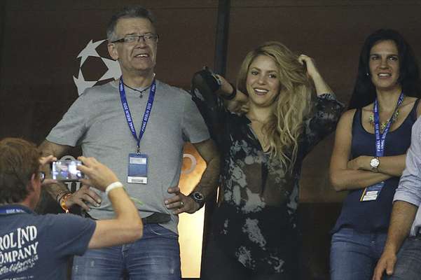 Shakira y Joan, padre de Piqué