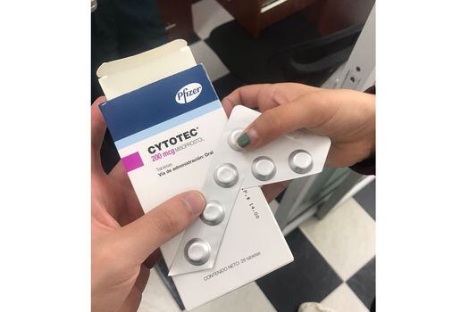En esta presentación se vende el Cytotec en sitios de aborto en Teusaquillo, pese a que es una pastilla cuyo comercio en Colombia está prohibido.