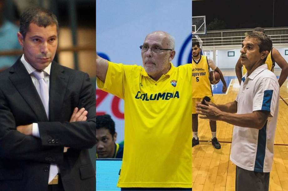 Manuel de los Reyes Hussein Viera, Guillermo Moreno Rumie y Rodolfo Barrios, los nuevos entrenadores que llegan a la Liga Colombiana de Baloncesto.