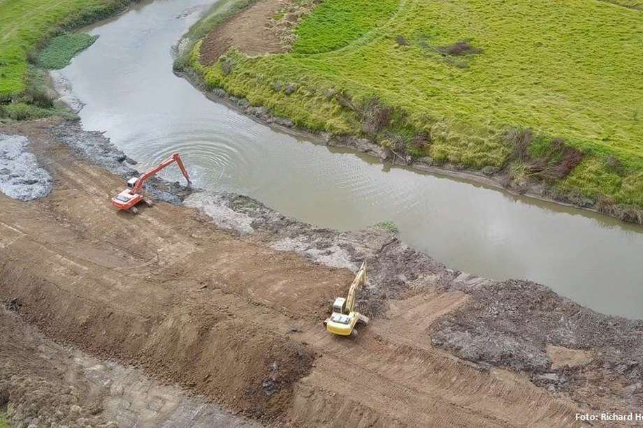 Adecuación hidráulica cuenca alta del Río Bogotá. / Foto: Tomada de Twitter @CAR_Cundi