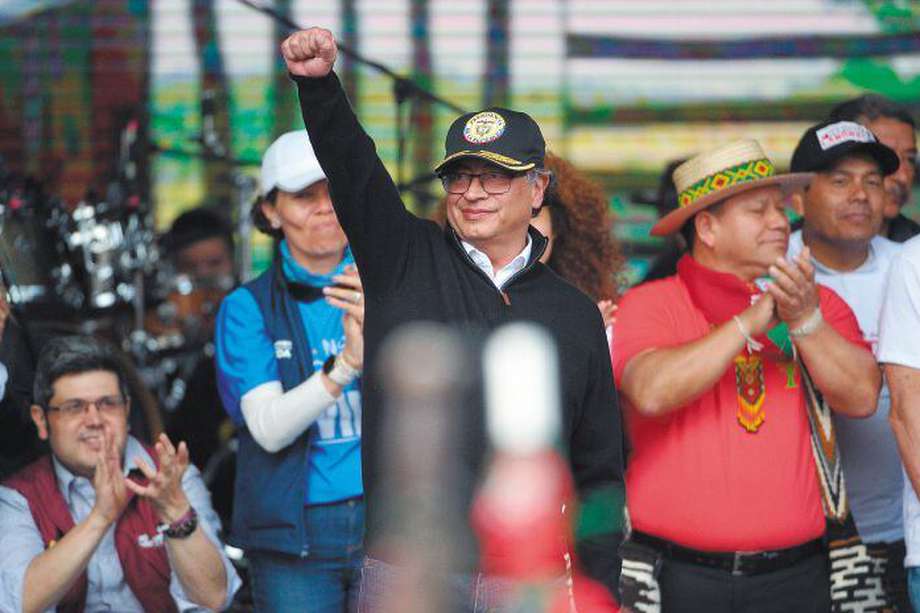 El presidente Gustavo Petro ha venido promoviendo marchas buscando respaldo popular. / José Vargas