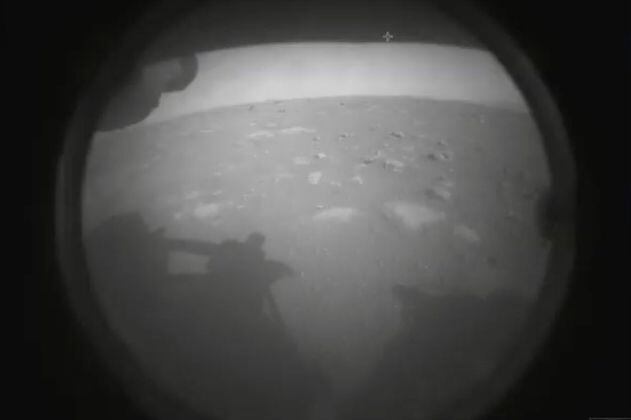 Primera imagen de Marte enviada por Perseverance