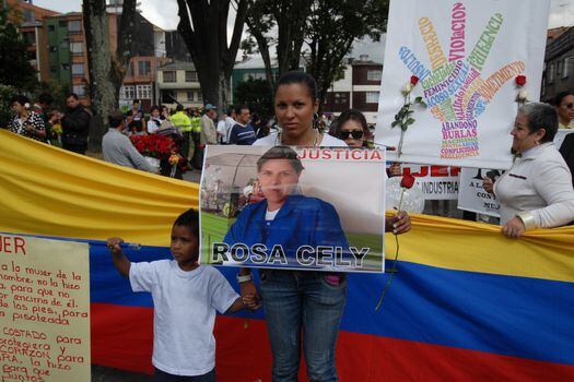 El 3 de junio de 2012, en Bogotá, hubo una marcha para protestar por el asesinato de Rosa Elvira Cely. / Archivo El Espectador
