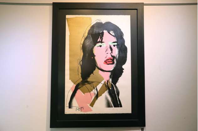 Serigrafía de Andy Warhol que retrata a Mick Jagger será rematada en Uruguay