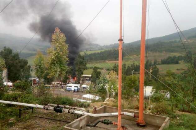 Investigan explosión de carrotanque en pozo petrolero en Boyacá