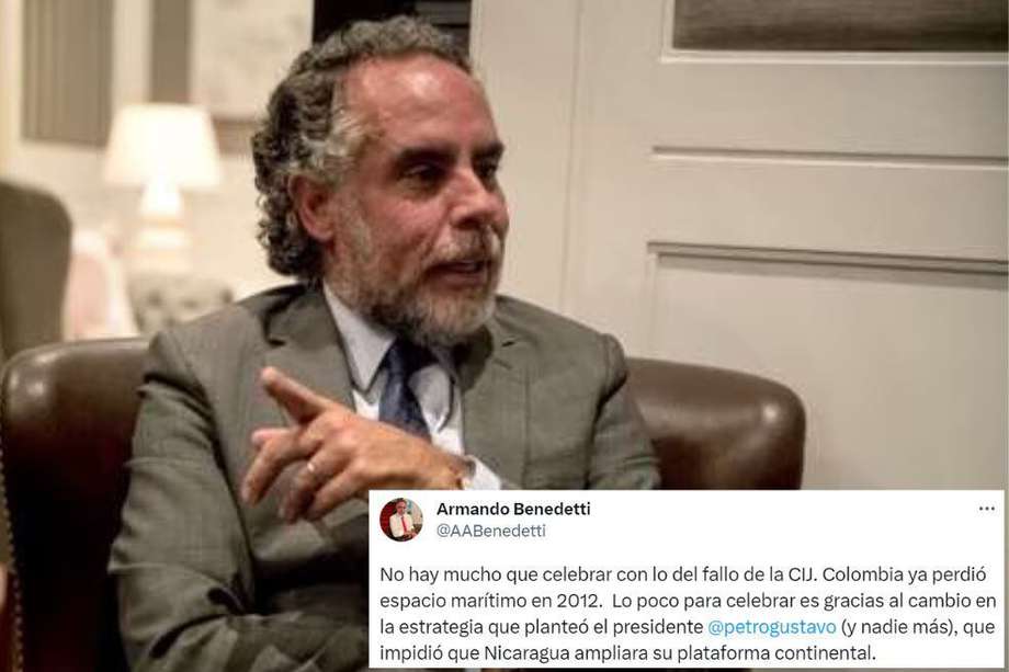 Armando Benedetti, aún embajador en Venezuela, se refirió al fallo que La Haya profirió en torno al pleito entre Colombia y Nicaragua.