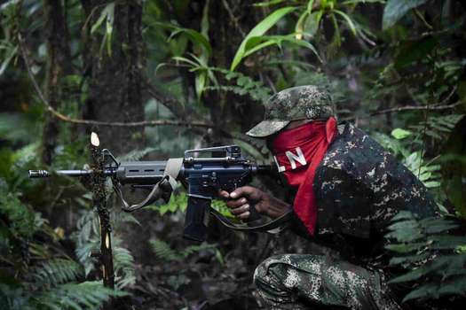Se estima que el ELN tendría entre 4.000 y 5.000 milicianos. Entre tanto, la cancillería colombiana estima que el ELN tiene 2.400 hombres en armas./Fotos de Raúl Arboleda - AFP  