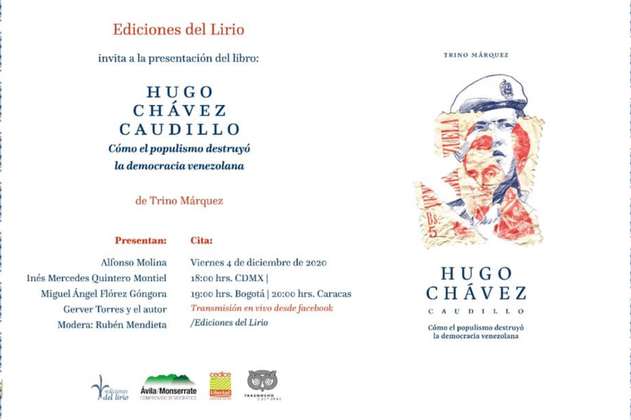 Este viernes es la presentación del libro “Hugo Chávez, caudillo”