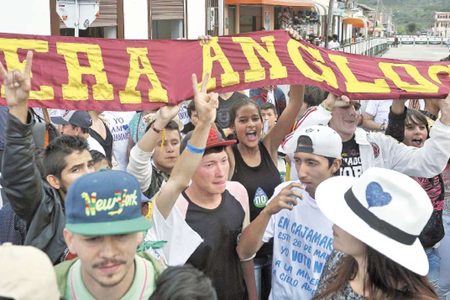 Protestas en Cajamarca por minería de oro