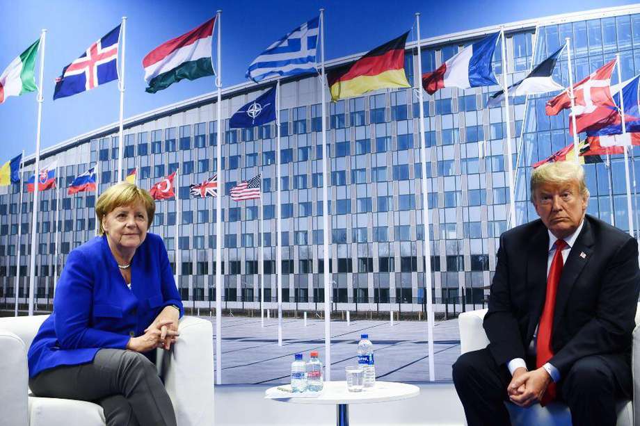 La relación de la canciller alemana Ángela Merkel (izq.) con el presidente de EE. UU., Donald Trump, siempre estuvo rodeada de inconvenientes.