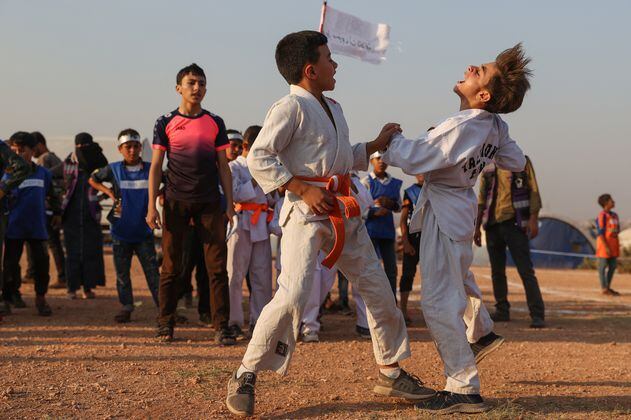 Niños de Siria hicieron sus propios Juegos Olímpicos en medio de la guerra