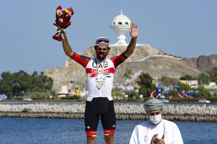 Fernando Gaviria, corredor antioqueño del UAE Team Emirates.