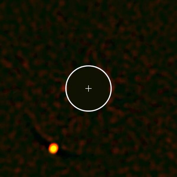 Imagen del exoplaneta HIP 65426 b capturada por el instrumento SPHERE en 2017.ESO