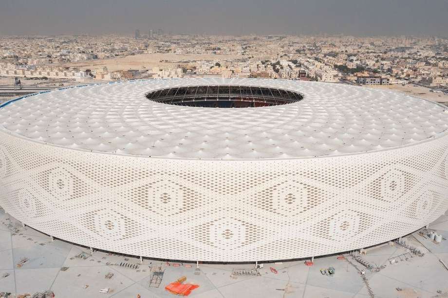Estadio Al Thumama a 13 kilómetros del centro de Doha.