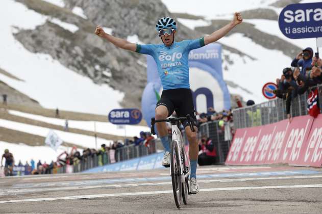 Giro de Italia 2023: Davide Bais triunfó en la séptima etapa