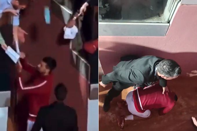 Djokovic recibió un golpe en la cabeza con una botella lanzada desde las gradas: video