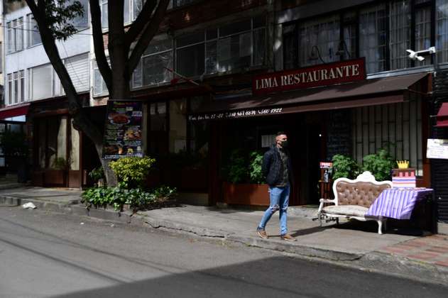 Calles vacías y locales cerrados: Así luce una de las zonas gastronómicas más icónicas de Bogotá