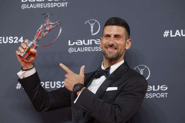 ¡Nole, el número uno! Djokovic, escogido mejor deportista del año en los Premios Laureus