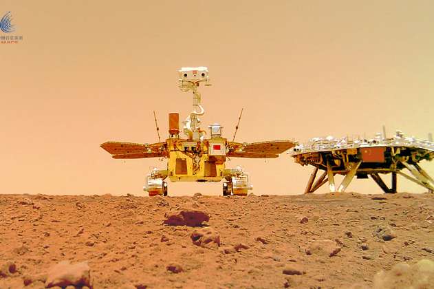 Estas son las primeras imágenes que China publica en color sobre la superficie de Marte 