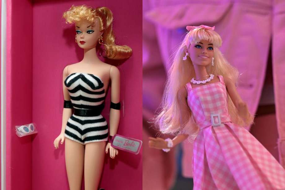 La primera Barbie y la muñeca inspirada en Margot Robbie. / EFE