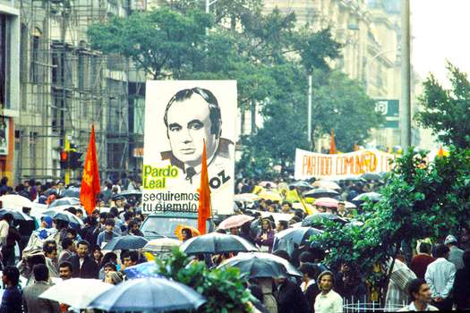 El 11 de octubre de 1987 asesinaro al máximo dirigente de la UP y excandidato presidencial Jaime Pardo Leal.  / Archivo - El Espectador