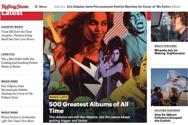 Rolling Stone reedita lista de 500 mejores discos e incluye a Shakira, Rosalía y Bad Bunny