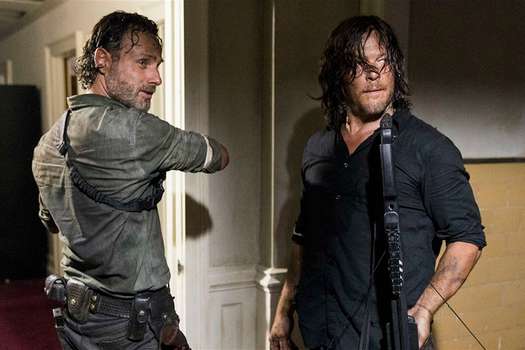 Los personajes Rick y Daryl en "The Walking Dead". / Cortesía
