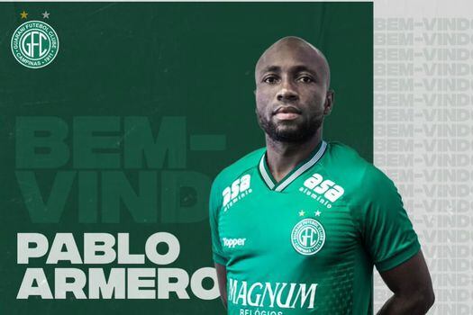 Pablo Armero ha jugado en cinco equipo en el fútbol de Brasil. / @oficialguarani