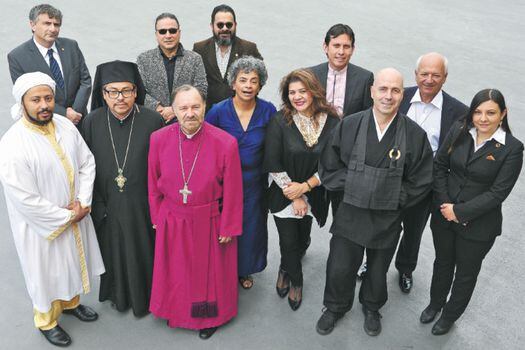 Once líderes de las diferentes entidades religiosas que están registradas en Colombia.  / Gustavo Torrijos - El Espectador