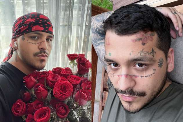 Christian Nodal borró algunos de sus tatuajes de su rostro: ¿por qué?