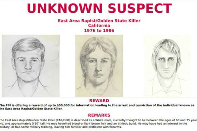 Acusan al asesino en serie de Golden State de una nueva muerte