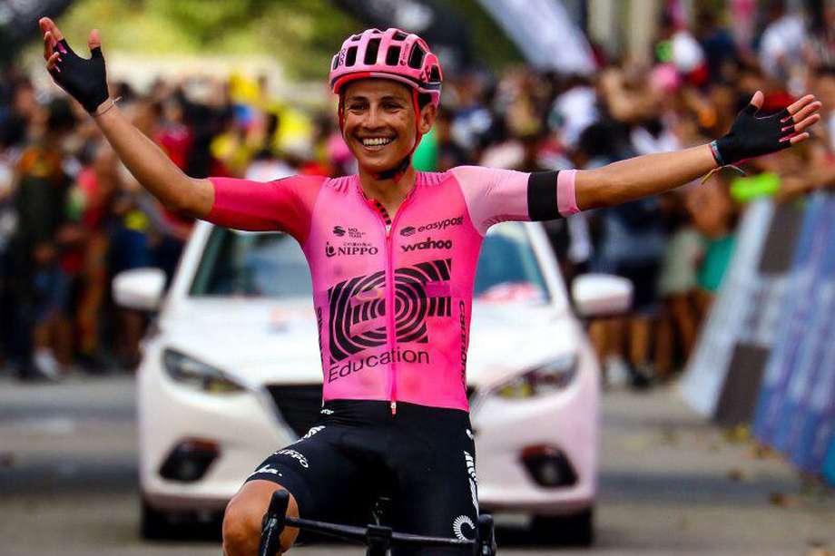 El ciclista bogotano Esteban Chaves ganó la prueba de fondo del Campeonato Nacional de Ruta de 2023.