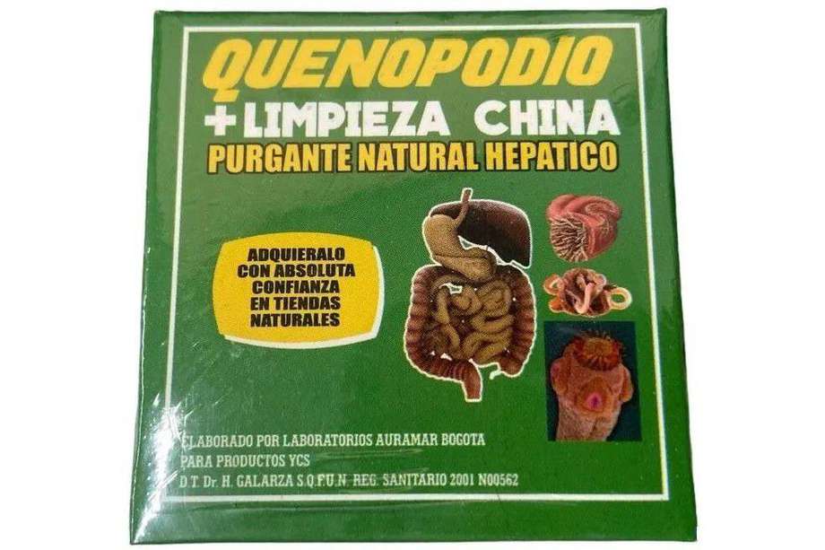 Quenopodio es vendido en Colombia como un purgante.