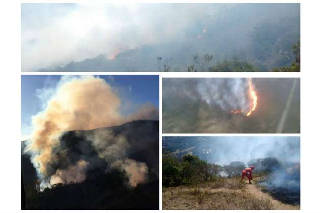 Incendio en Lenguazaque (Cundinamarca) ha consumido al menos 70 hectáreas 
