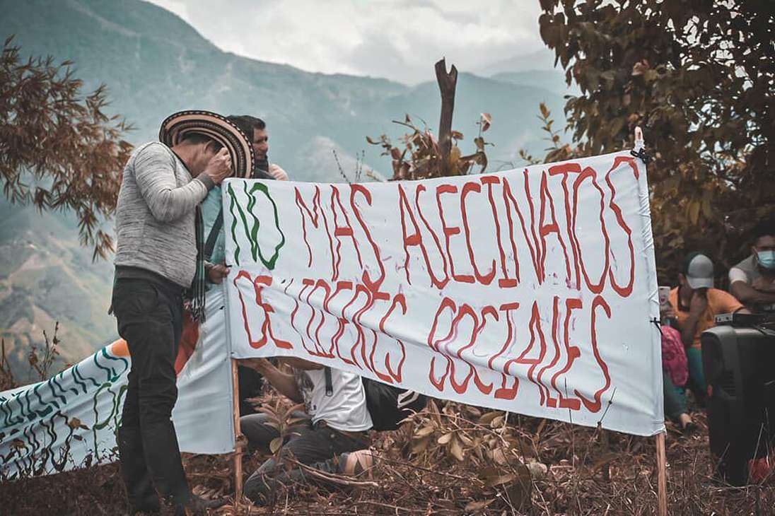 En Hacarí, Catatumbo, la comunidad se movilizan para rechazar instalación de base militar