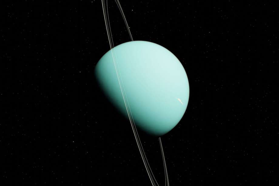 Urano, conocido como el "planeta helado", tiene 27 lunas.