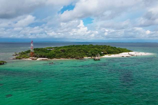 Isla Tesoro, un paraíso en Corales del Rosario amenazado por la erosión