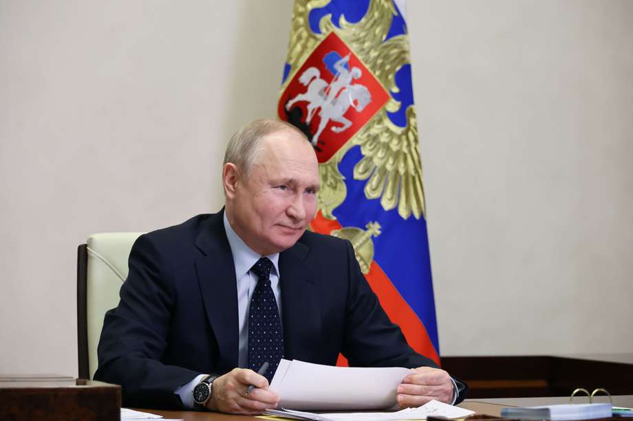 Vladimir Putin en una videollamada. //EFE/EPA/MIKHAEL KLIMENTYEV / SPUTNIK / KREMLIN POOL MANDATORY CREDIT
