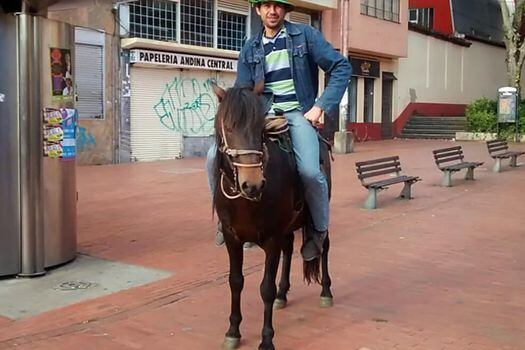 Manuel Espinosa, un domingo de descanso de la Universidad de Los Andes. / Archivo particular