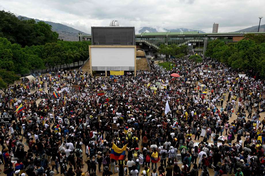 Una nueva jornada de protestas que completa una semana de presión contra el gobierno colombiano.