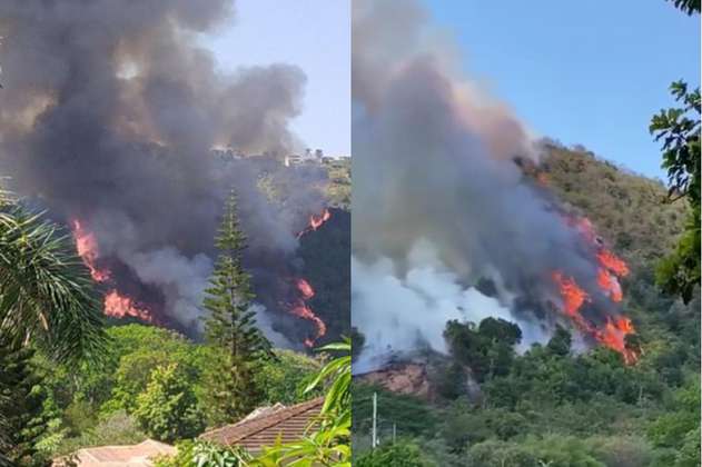 Persiste la emergencia por incendios forestales en Santander: varios serían provocados