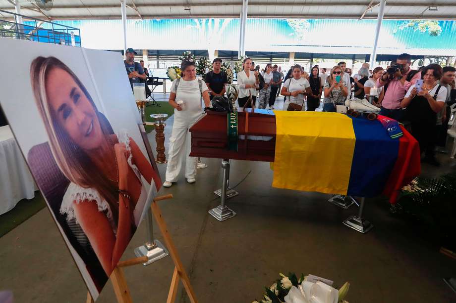 Familiares, amigos y colegas asistieron el pasado 7 de agosto al velorio de la expatinadora colombiana Luz Mery Tristán, en Cali (Colombia). 