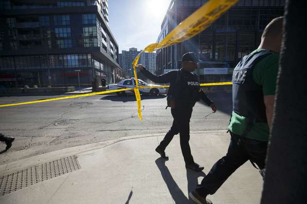 Así se registró la captura del presunto autor de la masacre en Toronto